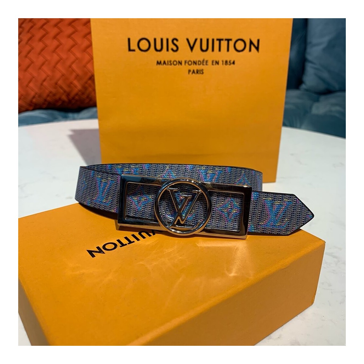 Louis Vuitton Dauphine 25mm Reversible Belt MP136U