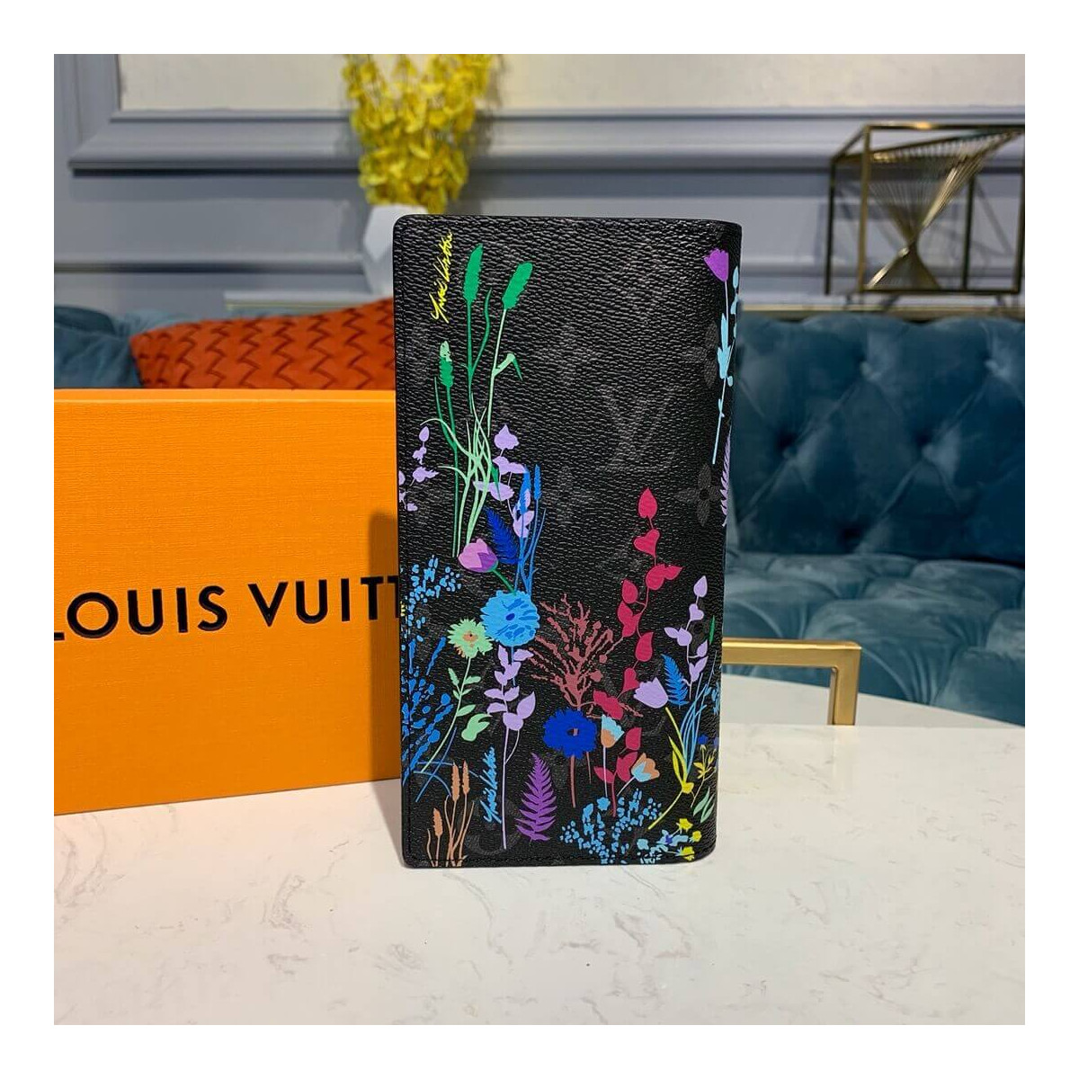 Louis Vuitton Flower Print Brazza Wallet M62665