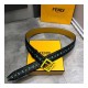 Fendi 40mm Leather Belt 8C057