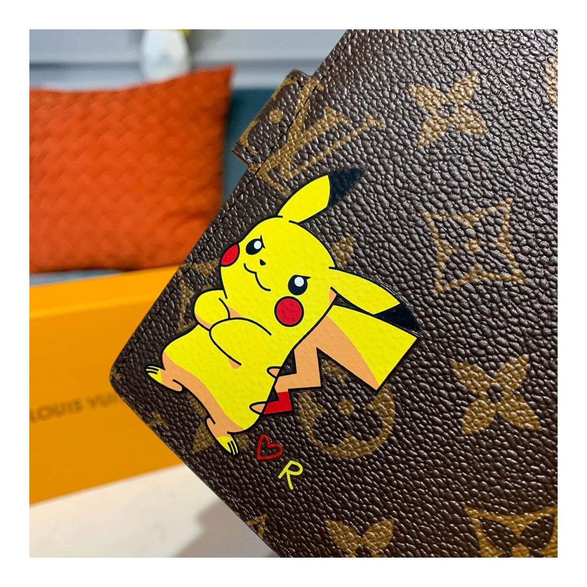 Louis Vuitton Monogram Pikachu Print Small Ring Agenda Cover R20005