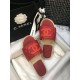 Chanel CC Quilted Mules G35604 Burgundy/Red