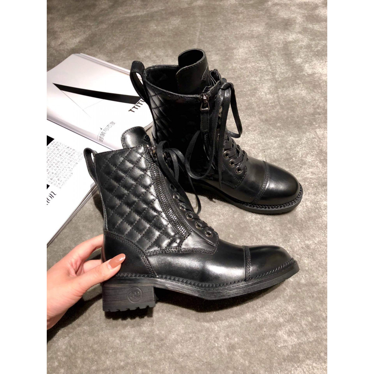 Chanel Frye Harness Boot C1120B