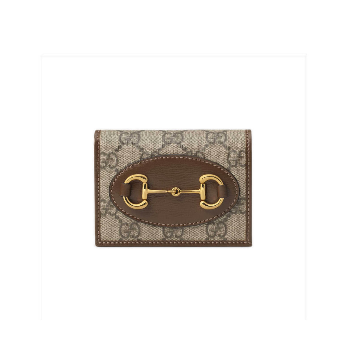 Gucci 1955 Horsebit GG Canvas Card Case Wallet 621887