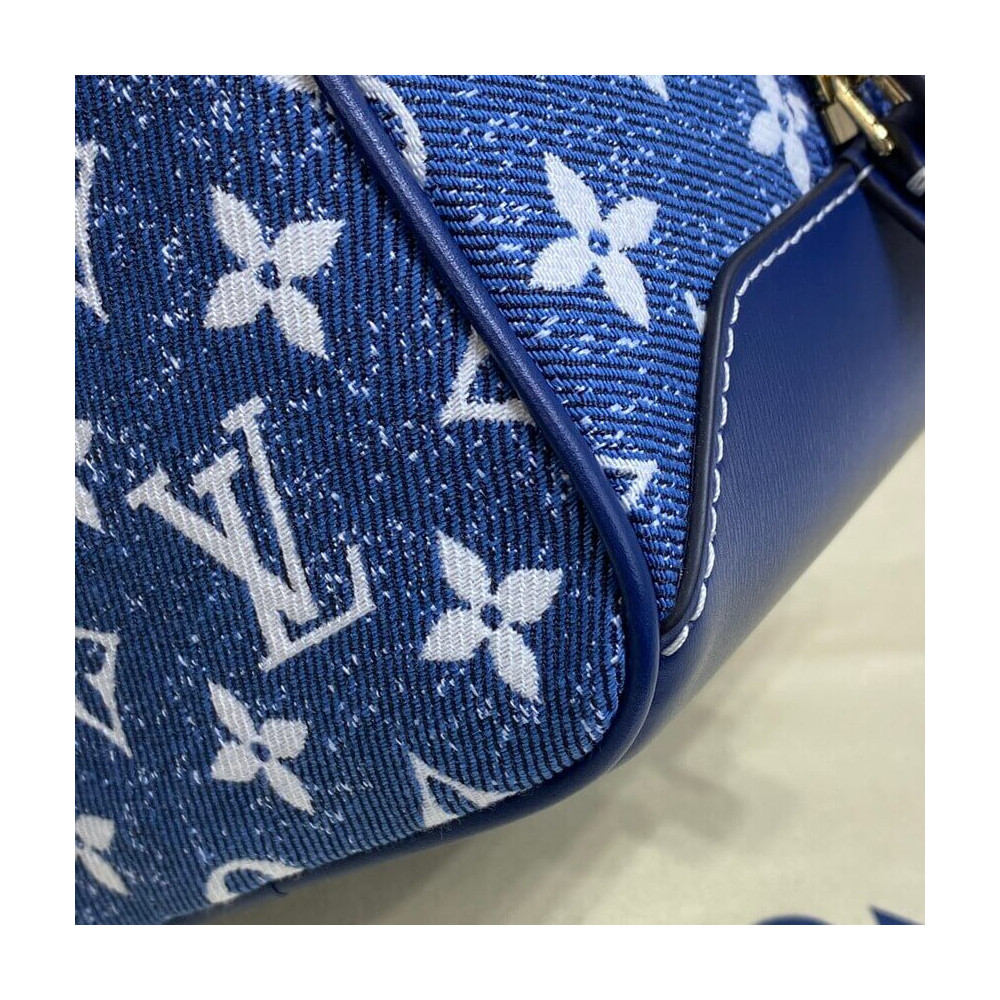 Louis Vuitton Denim Jacquard Textil Square Bag M59611