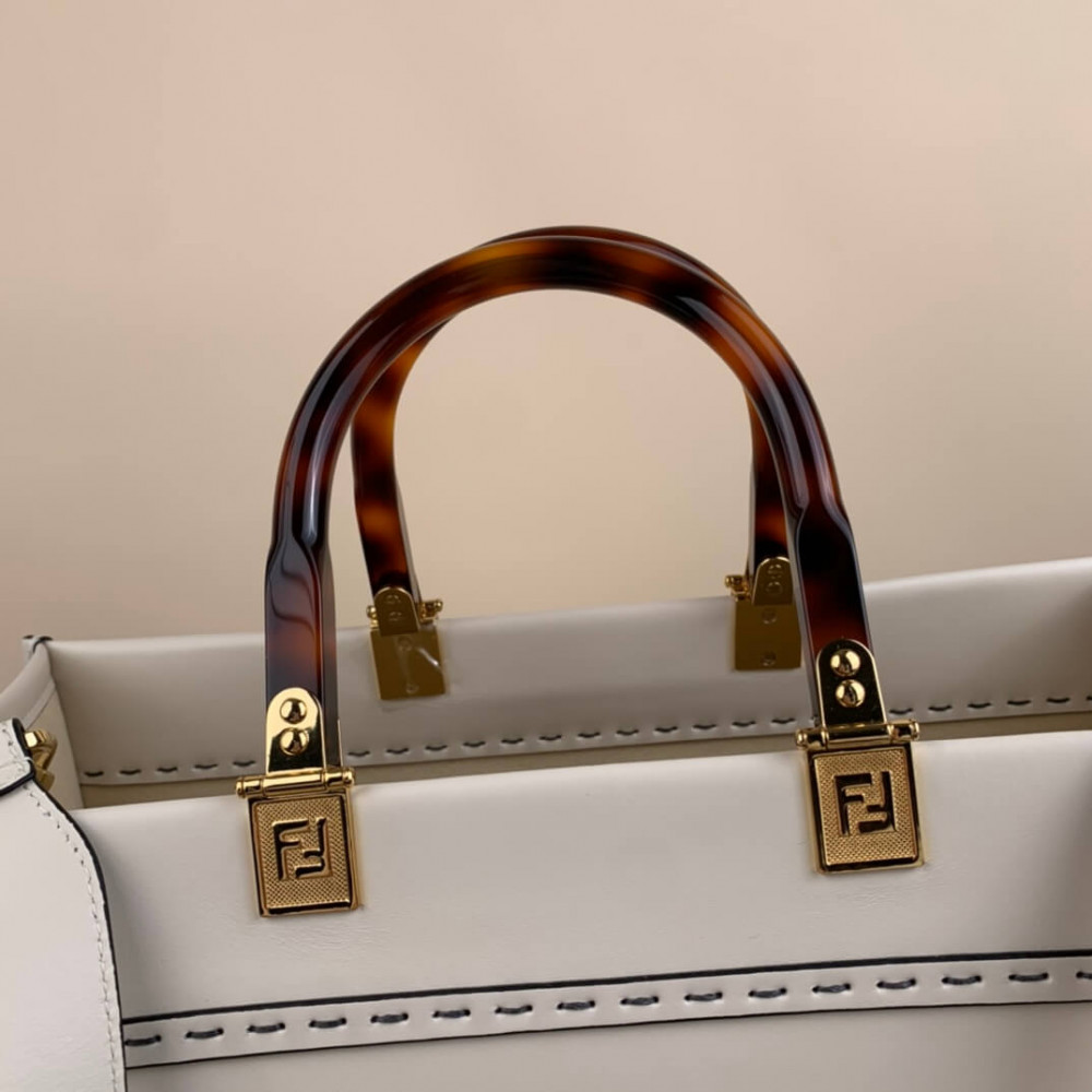 Fendi Medium Sunshine Shopper 8BH386 White