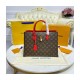 Louis Vuitton Monogram Canvas Flower Tote M43553 Red