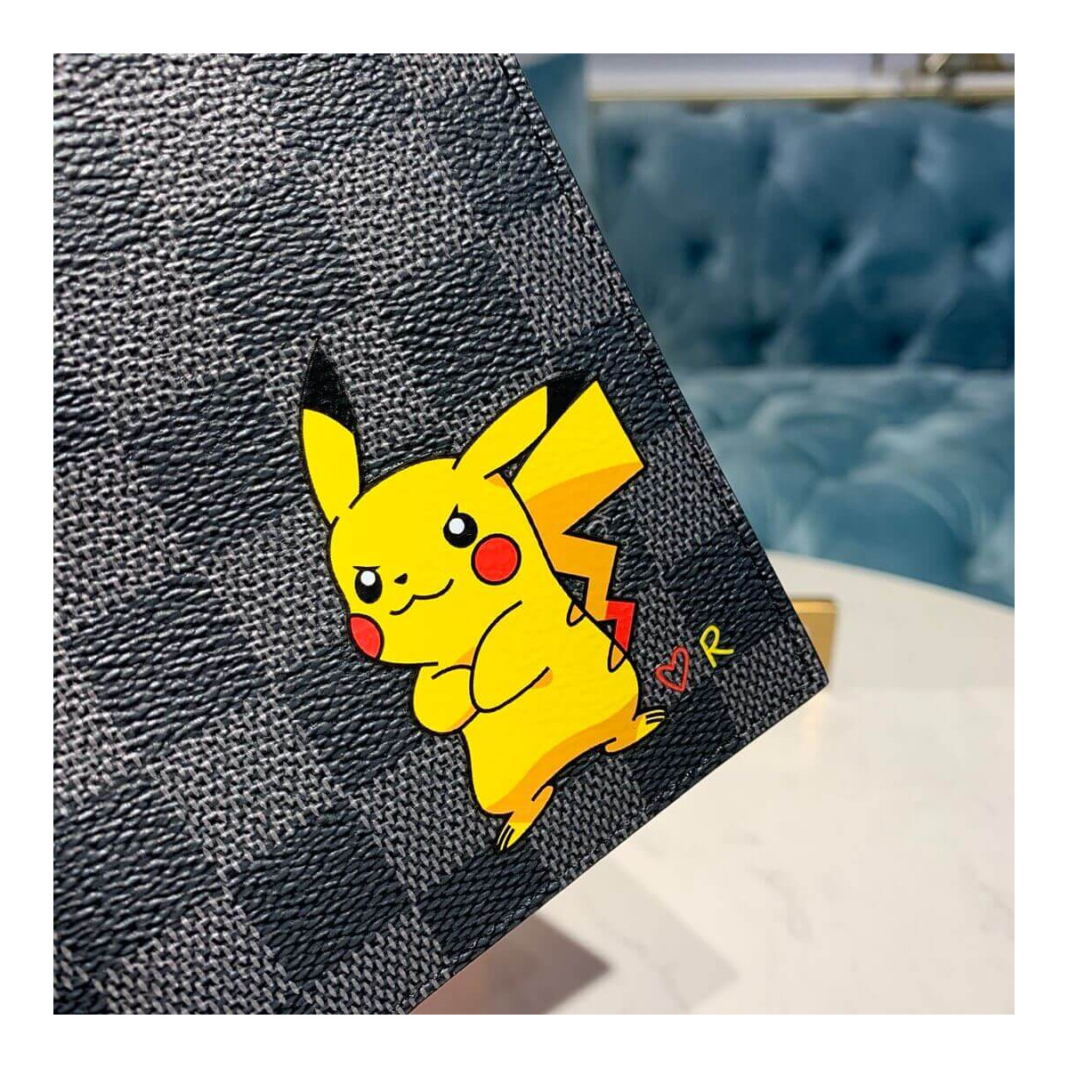 Louis Vuitton Damier Graphite Pikachu Print Passport Cover M64411