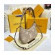 Louis Vuitton Bicolor Monogram Empreinte Leather Bagatelle M46112 Grey/Beige