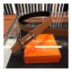 Hermes H D&#039;ancre Belt Buckle &amp; Reversible Leather Belt 38mm H077938