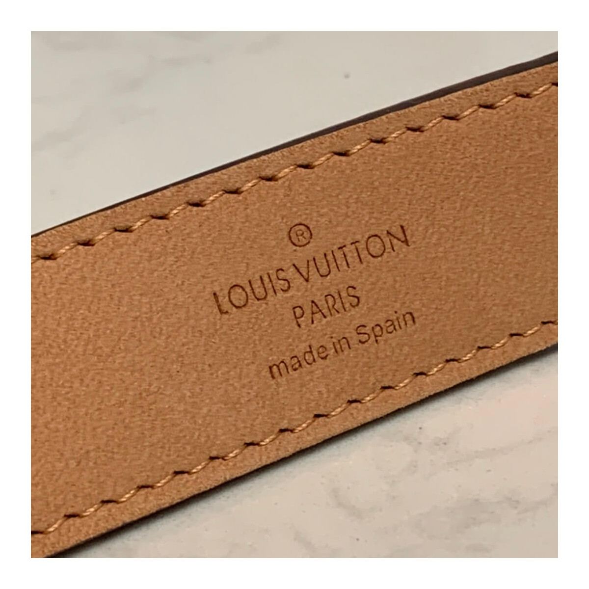 Louis Vuitton Mini Damier Ebene Belt 25mm M9744V