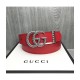 Gucci 30mm Leather Belt With Torchon Double G Buckle 524102