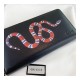 Gucci Kingsnake Print Leather Zip Around Wallet 451273