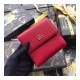 Gucci Leather French Flap Wallet 456122