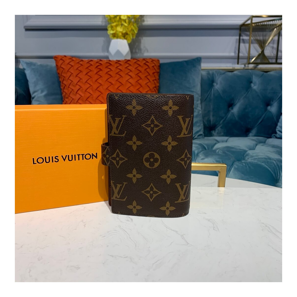 Louis Vuitton Monogram Canvas Small Ring Agenda Cover R20005