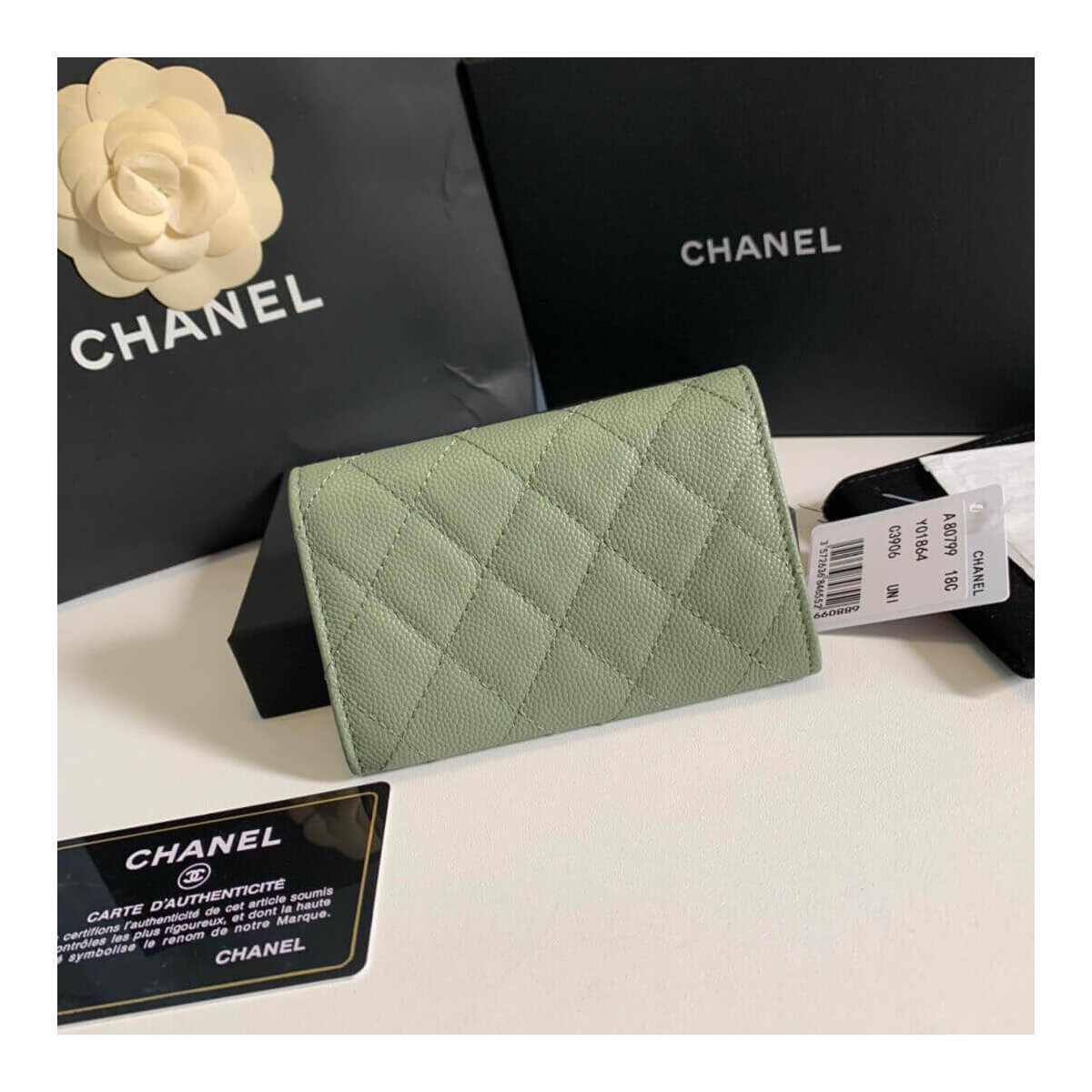 Chanel Caviar Classic Card Holder A80799