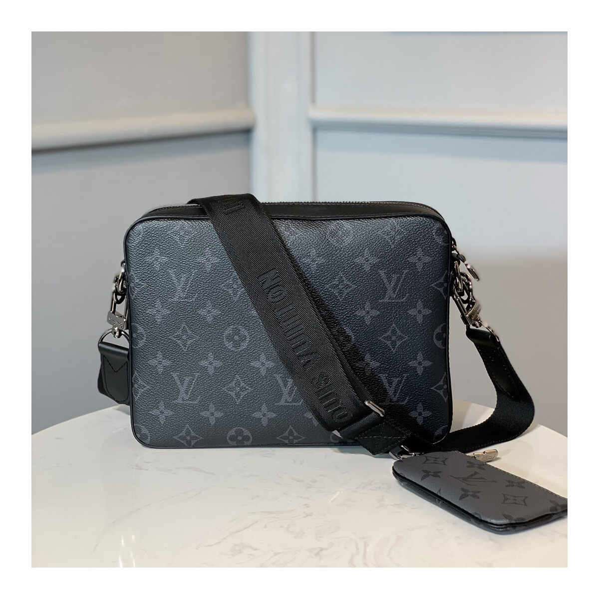 Louis Vuitton Monogram Eclipse Trio Messenger M69443