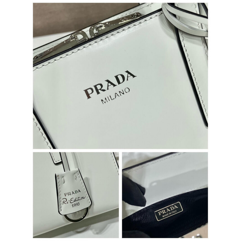 Prada Re-Edition 1995 Brushed-Leather Mini Handbag 1BA357