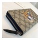 Gucci Angry Tiger Print GG Supreme Zip Around Wallet 451273