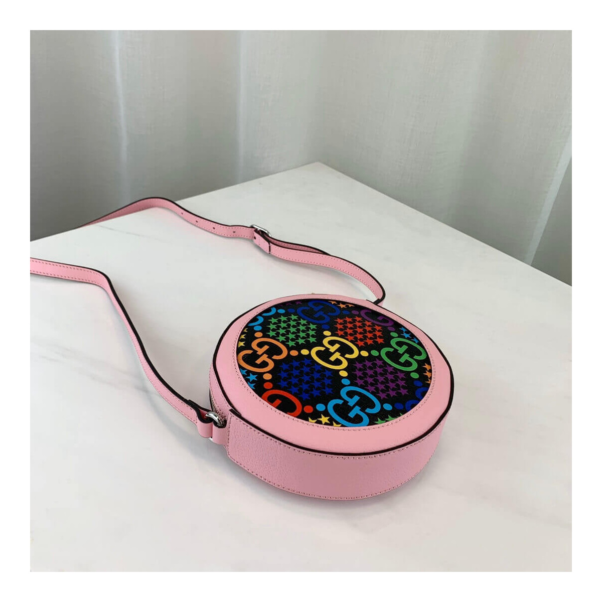 Gucci GG Psychedelic Round Shoulder Bag 603938