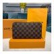 Louis Vuitton Damier Ebene Canvas Zippy Organizer Wallet N63502/N60003