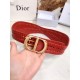 Christian Dior Black 30 Montaigne Calfskin Belt B0047