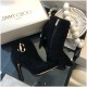 Jimmy Choo Shearling Ankle Bootie with Gold JC Logo 80259