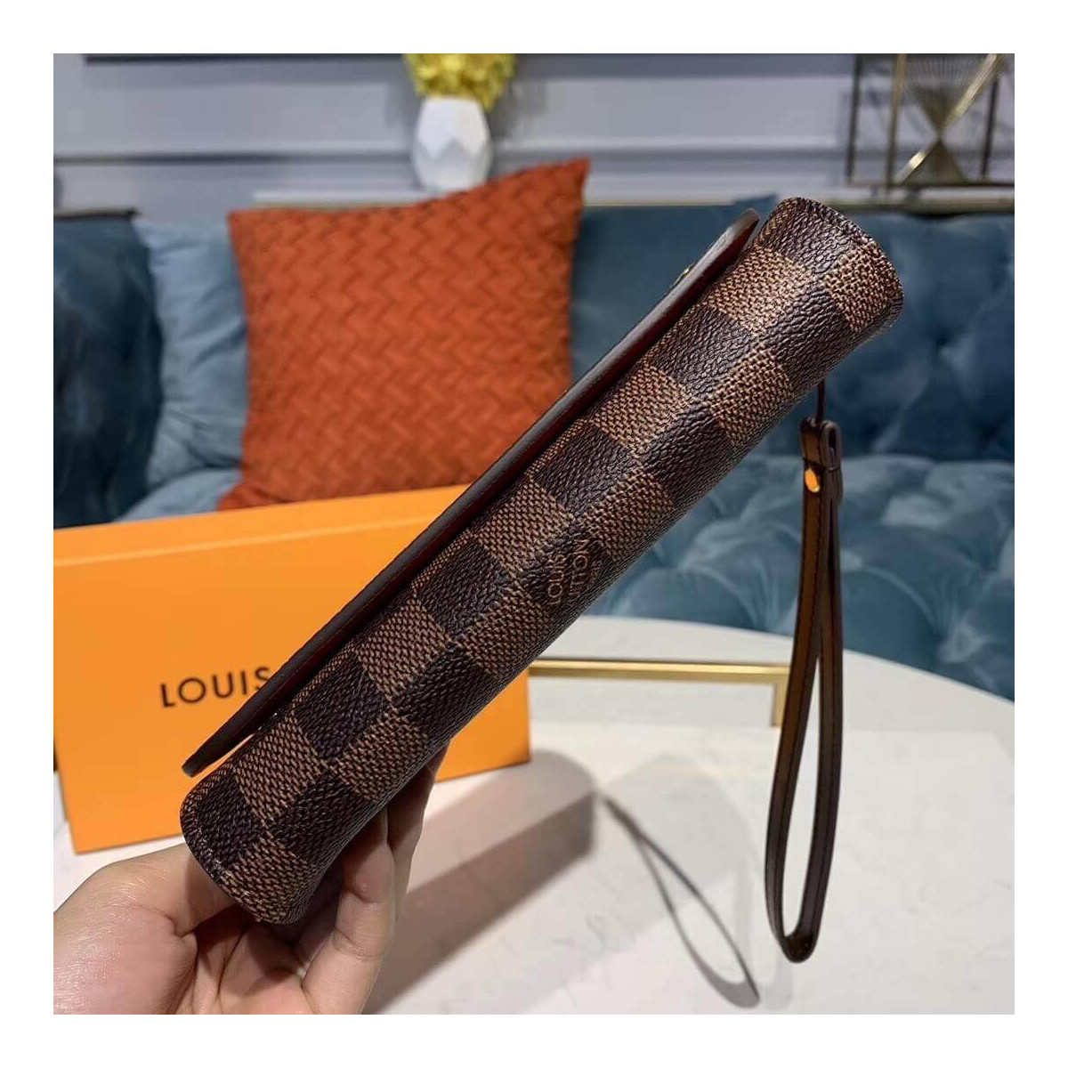 Louis Vuitton Damier Ebene Canvas Kasai Wallet M58080