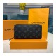 Louis Vuitton Monogram Eclipse Zippy Wallet M60017