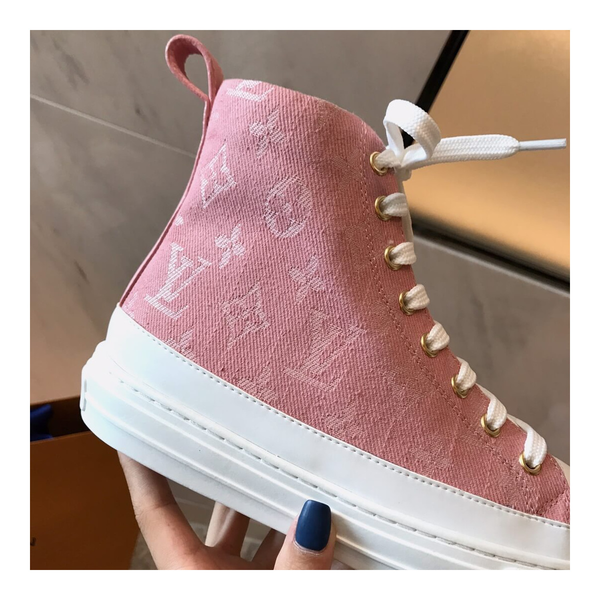 Louis Vuitton Stellar Sneaker Boot 1A4VTE Pink