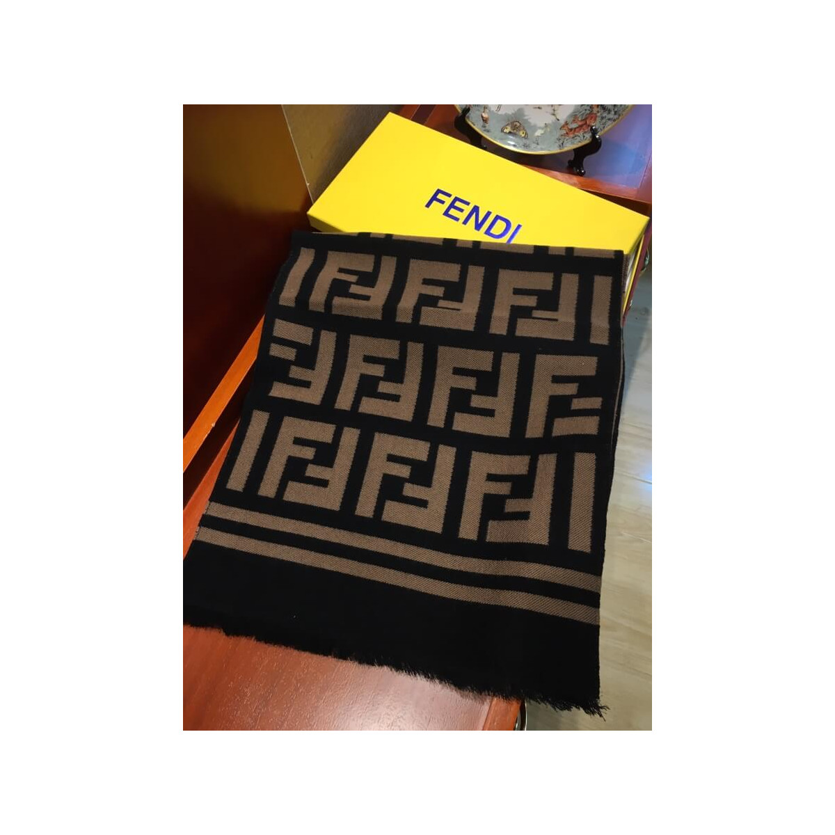 Fendi Wool And Silk Scarf 424A