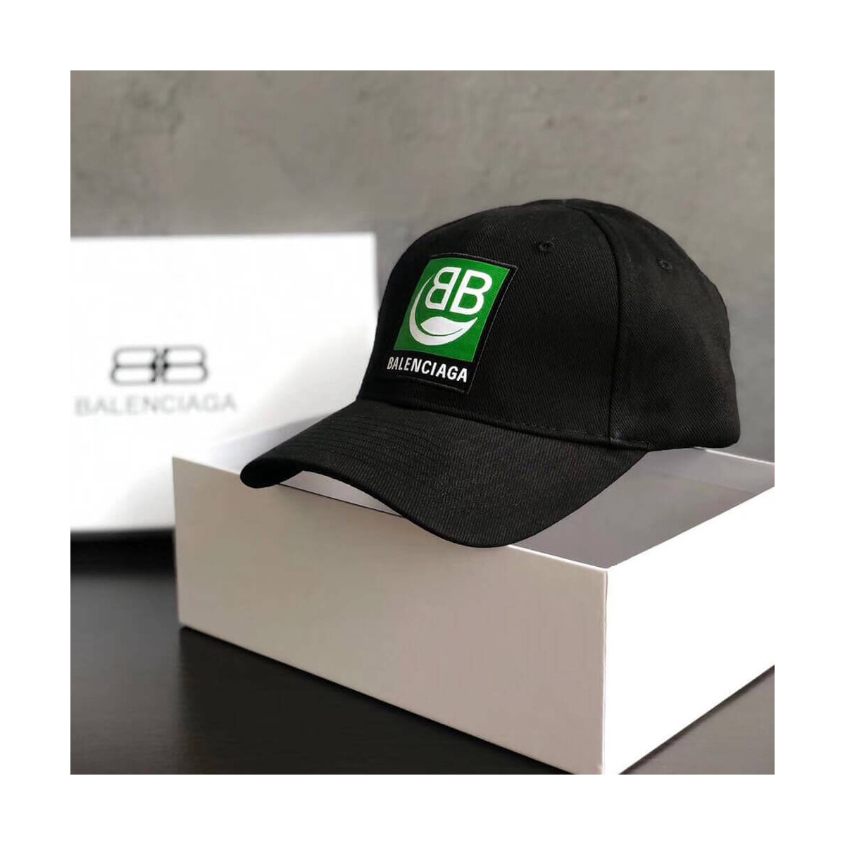 Balenciaga Green Logo Cap 391211