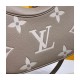 Louis Vuitton Bicolor Monogram Empreinte Leather Bagatelle M46112 Grey/Beige