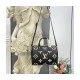 Louis Vuitton Bicolor Monogram Empreinte Speedy Bandouliere 25 M58947 Black/Beige