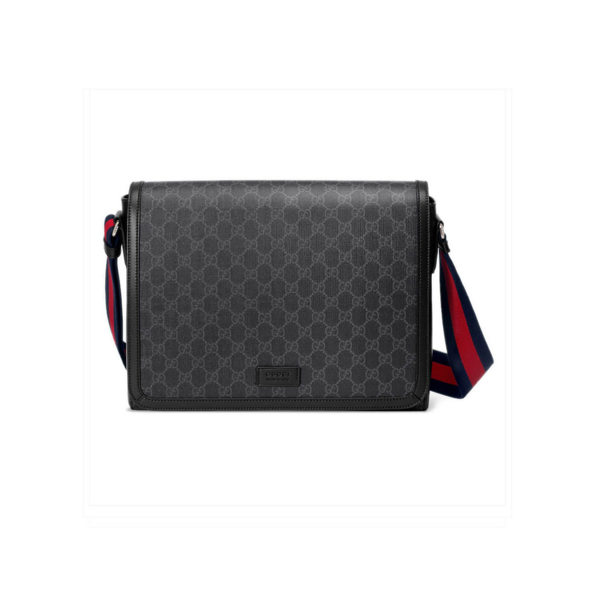 Gucci GG Black Flap Messenger 474138