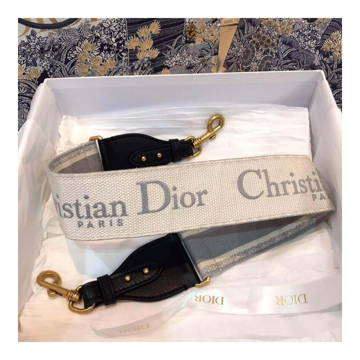 Christian Dior Embroidered Strap S8540