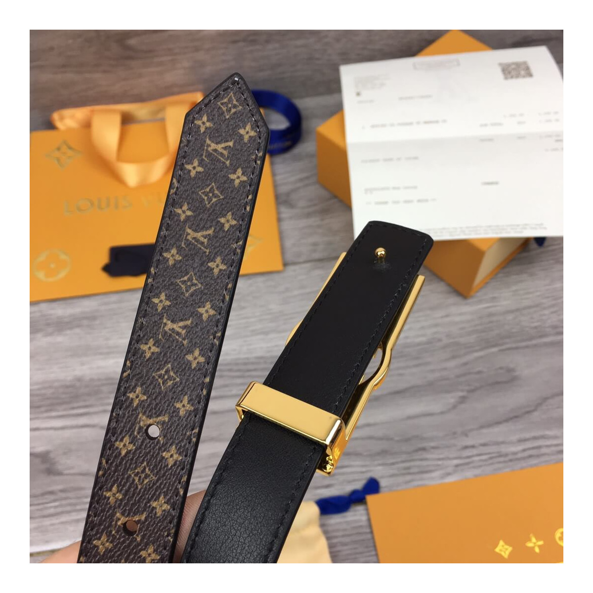 Louis Vuitton Dauphine 25mm Reversible Belt M0125