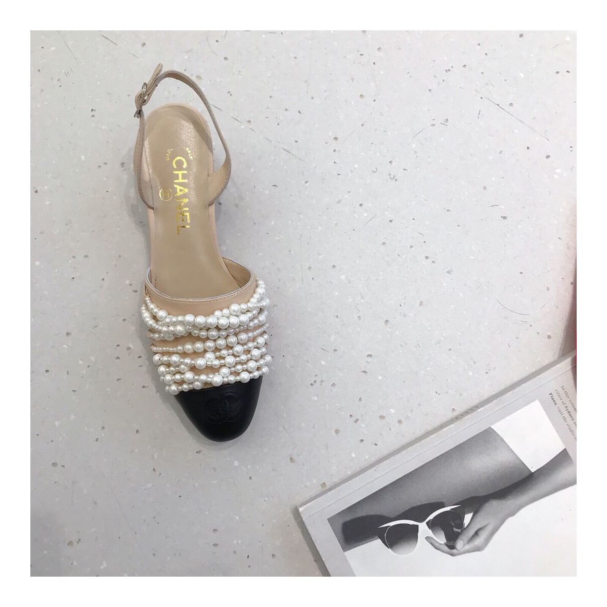 Chanel Pearl Sandals G23578