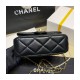 Chanel Lambskin Mini Flap Bag AS2855 Black