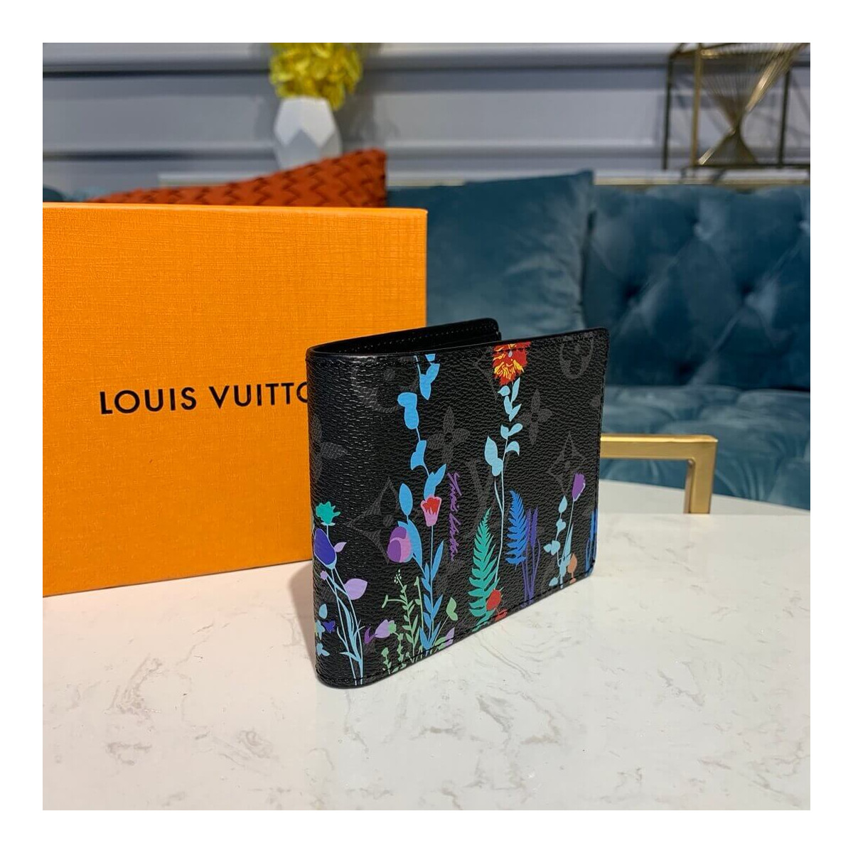 Louis Vuitton Flower Print Multiple Wallet M60895