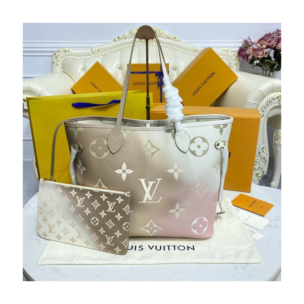 Louis Vuitton Neverfull MM M59859 Sunset Kaki