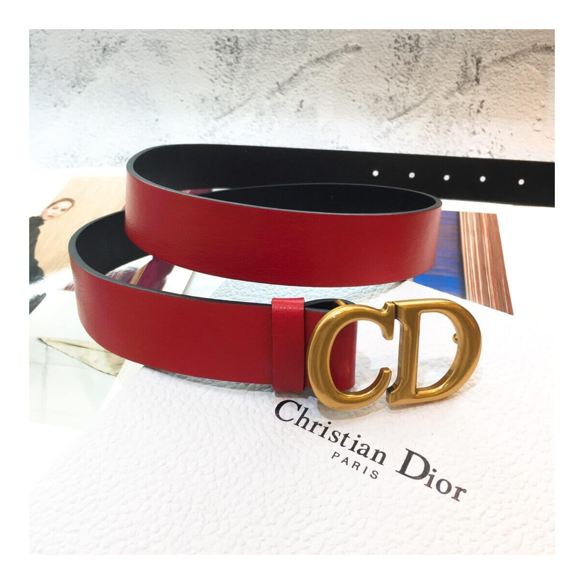 Christian Dior Saddle 3.0cm Belt B0042