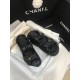 Chanel CC Quilted Velcro Sandals G31848