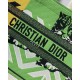 Christian Dior Medium Book Tote Bright Green and Orange D-Jungle Pop Embroidery M1296