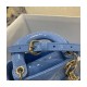 Christian Dior Micro Lady Dior Bag in Patent Cannage Calfskin S0856