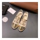 Chanel Slingback Espadrilles G34817 White/Gold