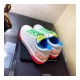 Chanel Rainbow Sneakers G35934 Green / Blue