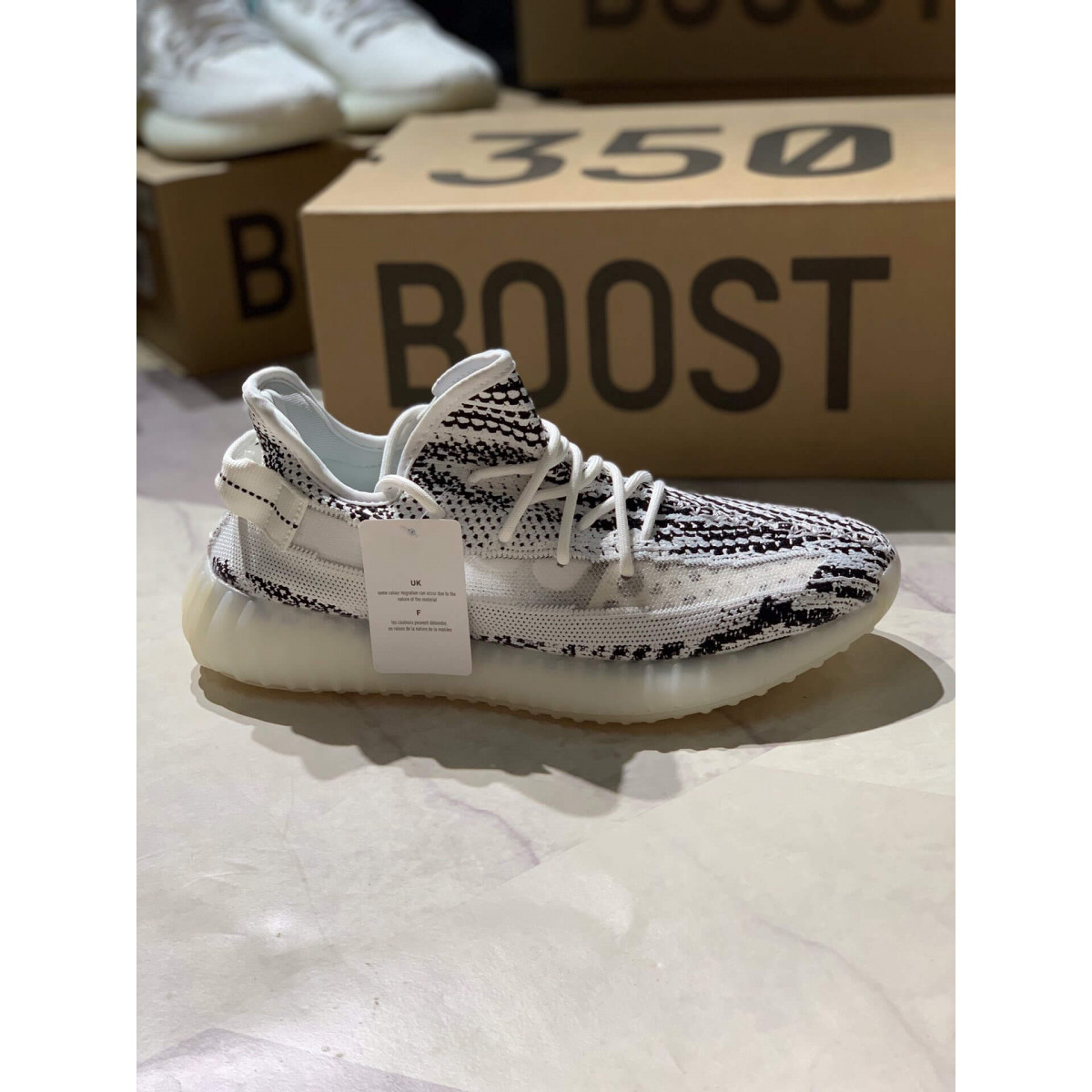 Adidas Yeezy Boost 350 V2 Zebra With Translucent Stripe AH2021