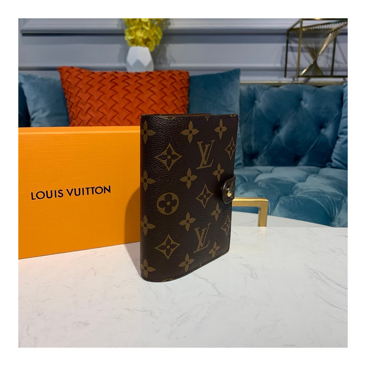 Louis Vuitton Monogram Canvas Small Ring Agenda Cover R20005