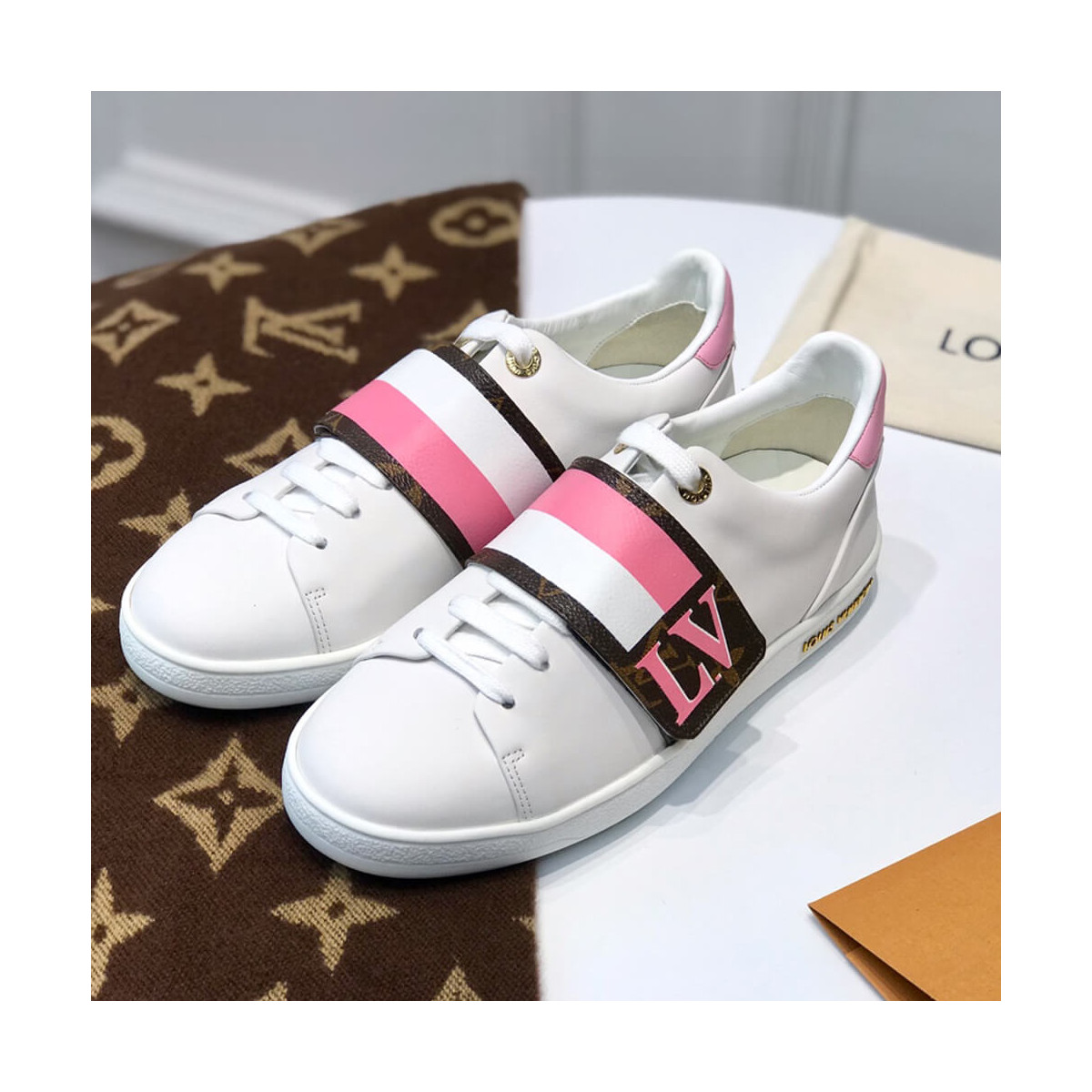 Louis Vuitton Frontrow Sneakers MS0148 Pink