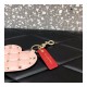 Valentino Rockstud Spike Heart Key Ring in Red 201